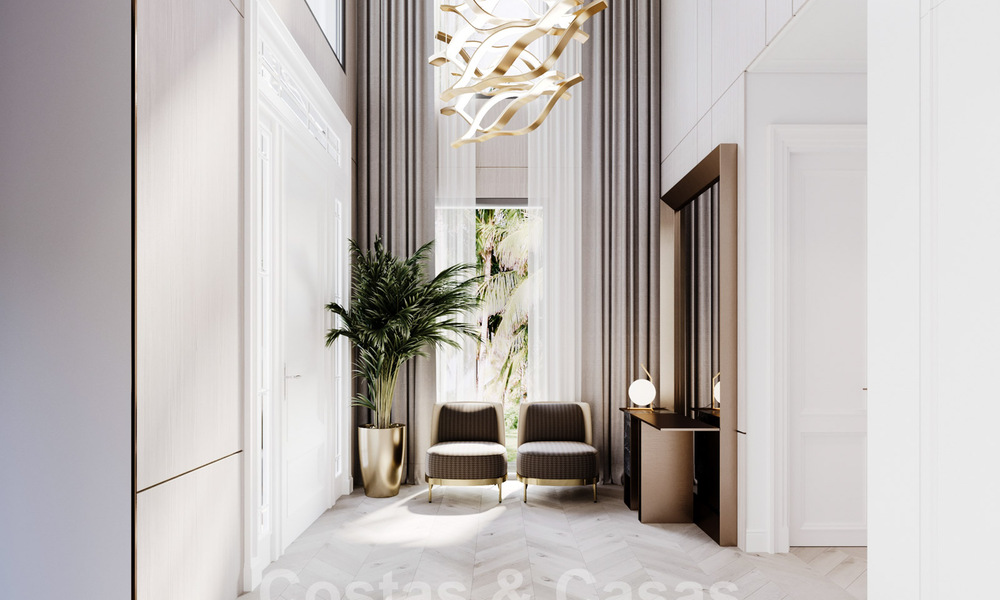 Modern - classic style new luxury villas for sale on the prestigious Golden Mile in Marbella 36388