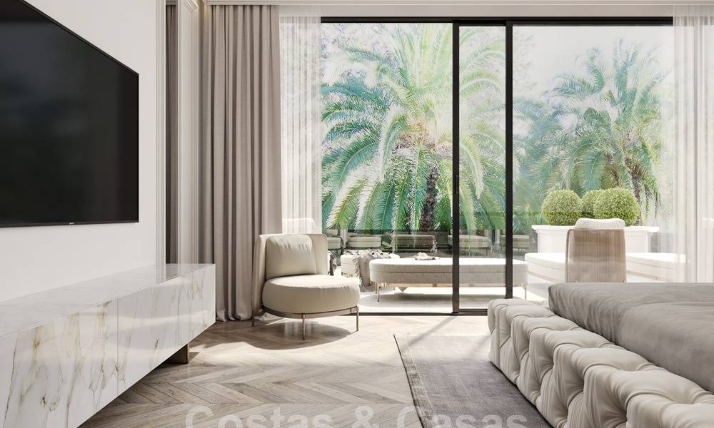 Modern - classic style new luxury villas for sale on the prestigious Golden Mile in Marbella 36397