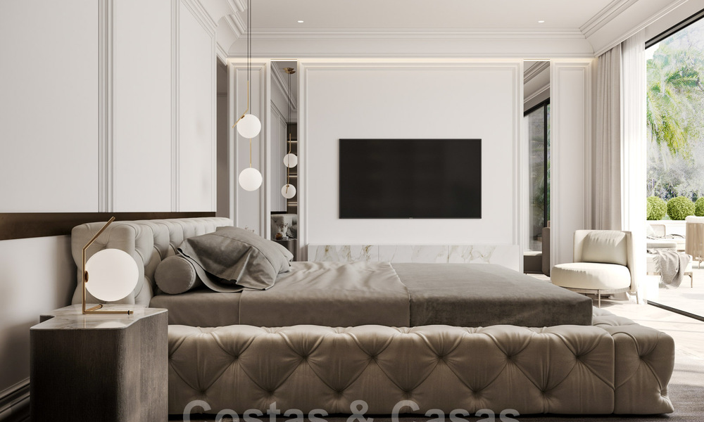 Modern - classic style new luxury villas for sale on the prestigious Golden Mile in Marbella 36399
