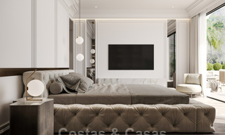 Modern - classic style new luxury villas for sale on the prestigious Golden Mile in Marbella 36399 