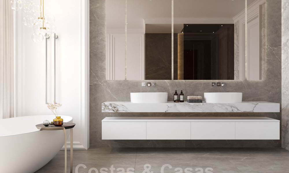 Modern - classic style new luxury villas for sale on the prestigious Golden Mile in Marbella 36403