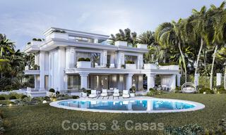 Modern - classic style new luxury villas for sale on the prestigious Golden Mile in Marbella 36424 
