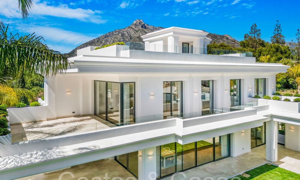 Modern - classic style new luxury villas for sale on the prestigious Golden Mile in Marbella 69674