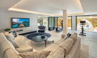 Very spacious luxury villa for sale in a Mediterranean style with a contemporary design interior in the Golf Valley of Nueva Andalucia, Marbella 36522 