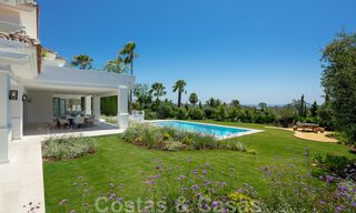 Very spacious luxury villa for sale in a Mediterranean style with a contemporary design interior in the Golf Valley of Nueva Andalucia, Marbella 36524 