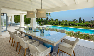 Very spacious luxury villa for sale in a Mediterranean style with a contemporary design interior in the Golf Valley of Nueva Andalucia, Marbella 36525 