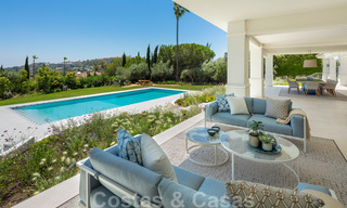 Very spacious luxury villa for sale in a Mediterranean style with a contemporary design interior in the Golf Valley of Nueva Andalucia, Marbella 36526 