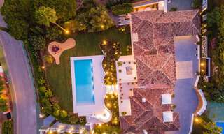 Very spacious luxury villa for sale in a Mediterranean style with a contemporary design interior in the Golf Valley of Nueva Andalucia, Marbella 36532 
