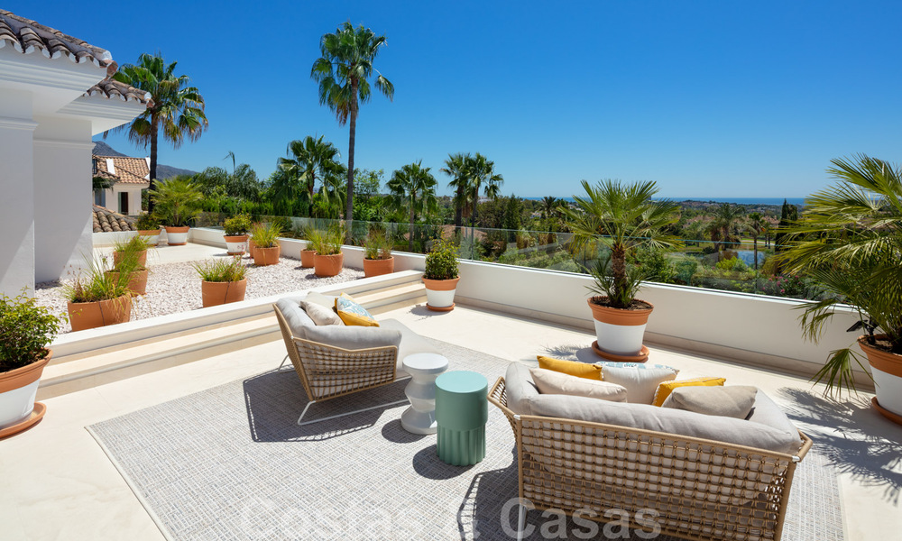 Very spacious luxury villa for sale in a Mediterranean style with a contemporary design interior in the Golf Valley of Nueva Andalucia, Marbella 36534