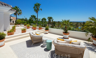 Very spacious luxury villa for sale in a Mediterranean style with a contemporary design interior in the Golf Valley of Nueva Andalucia, Marbella 36534 