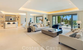 Very spacious luxury villa for sale in a Mediterranean style with a contemporary design interior in the Golf Valley of Nueva Andalucia, Marbella 36541 