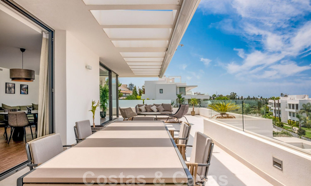 Ready to move in, modern designer 3 bedroom penthouse for sale within a luxury residential area in Marbella - Estepona 36737