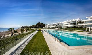 Sleek modern, luxury frontline beach apartment for sale in Emare, on the New Golden Mile, between Marbella and Estepona 36933 