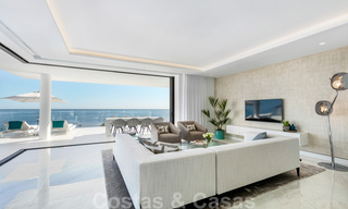 Sleek modern, luxury frontline beach apartment for sale in Emare, on the New Golden Mile, between Marbella and Estepona 36947 