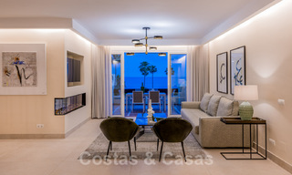 Contemporary and renovated frontline beach Penthouse for sale with 4 bedrooms and stunning sea views on the New Golden Mile between Marbella and Estepona 36892 