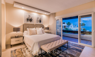 Contemporary and renovated frontline beach Penthouse for sale with 4 bedrooms and stunning sea views on the New Golden Mile between Marbella and Estepona 36899 