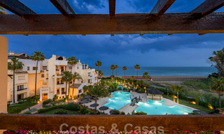 Contemporary and renovated frontline beach Penthouse for sale with 4 bedrooms and stunning sea views on the New Golden Mile between Marbella and Estepona 36908 
