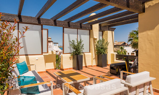 Contemporary and renovated frontline beach Penthouse for sale with 4 bedrooms and stunning sea views on the New Golden Mile between Marbella and Estepona 36928 