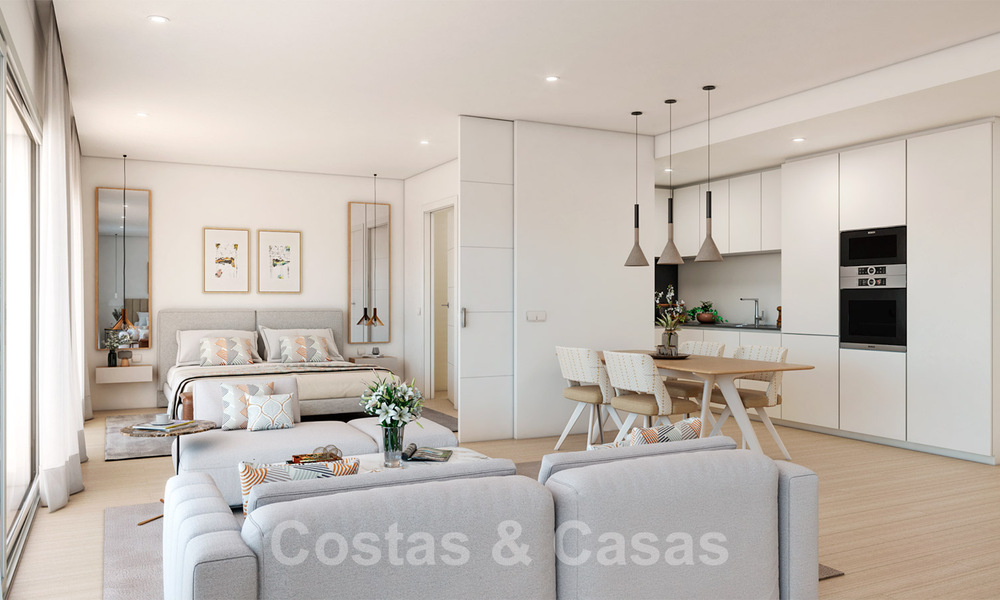 Modern luxury apartments for sale in an exclusive complex with a private lagoon on the Costa del Sol 37079