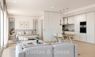 Modern luxury apartments for sale in an exclusive complex with a private lagoon on the Costa del Sol 37079 