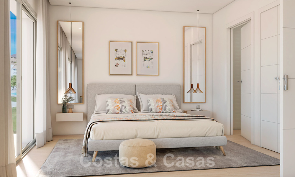 Modern luxury apartments for sale in an exclusive complex with a private lagoon on the Costa del Sol 37080