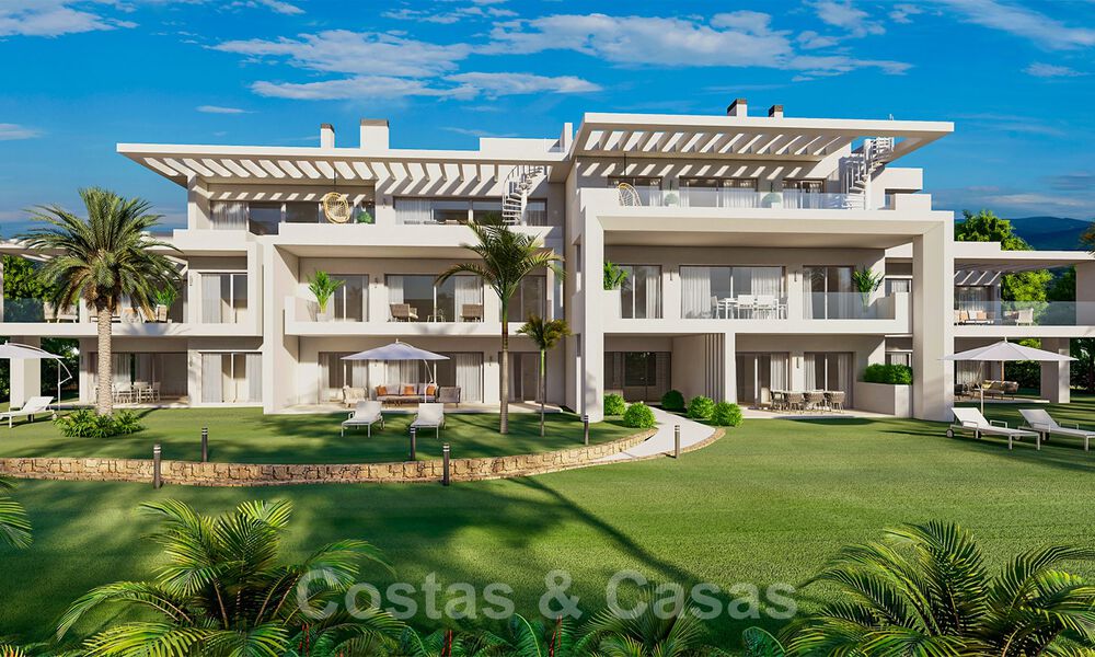 Modern luxury apartments for sale in an exclusive complex with a private lagoon on the Costa del Sol 37083