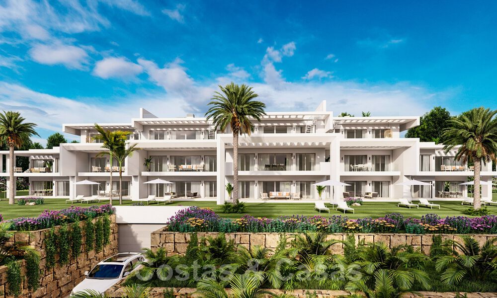 Modern luxury apartments for sale in an exclusive complex with a private lagoon on the Costa del Sol 37088