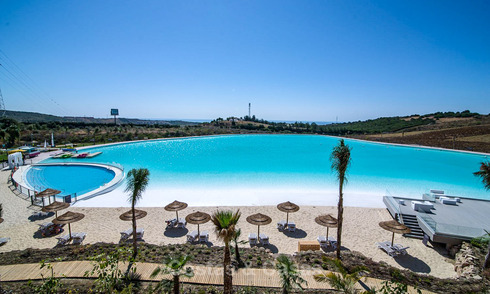 Modern luxury apartments for sale in an exclusive complex with a private lagoon on the Costa del Sol 37092