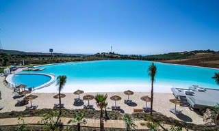 Modern luxury apartments for sale in an exclusive complex with a private lagoon on the Costa del Sol 37092 