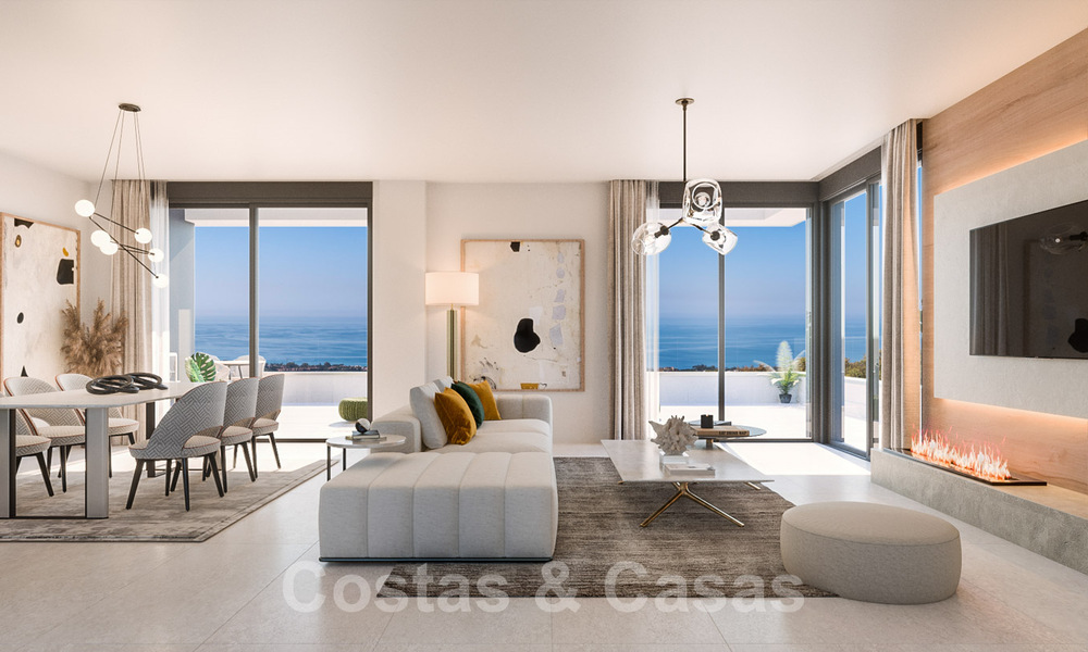 New contemporary design project with luxury apartments for sale with stunning sea views in East Marbella 37392