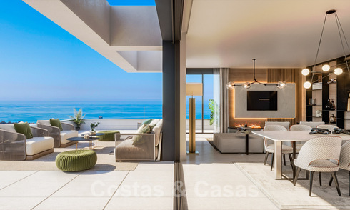 New contemporary design project with luxury apartments for sale with stunning sea views in East Marbella 37393