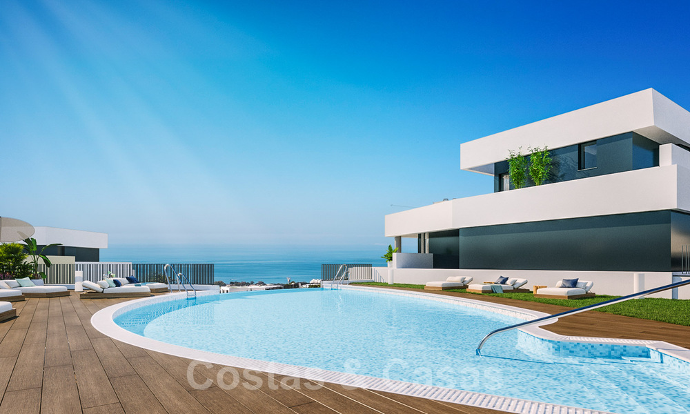 New contemporary design project with luxury apartments for sale with stunning sea views in East Marbella 37403