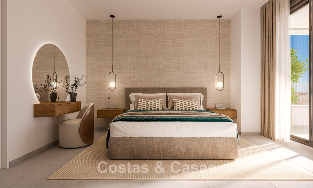 New contemporary design project with luxury apartments for sale with stunning sea views in East Marbella 800516