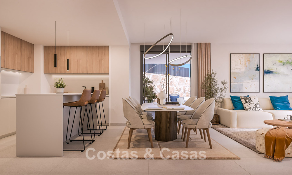 New contemporary design project with luxury apartments for sale with stunning sea views in East Marbella 800519