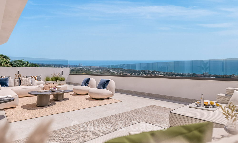 New contemporary design project with luxury apartments for sale with stunning sea views in East Marbella 800521