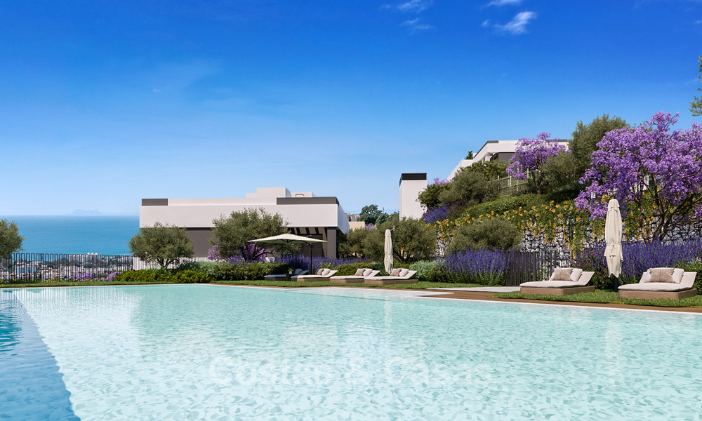 New contemporary design project with luxury apartments for sale with stunning sea views in East Marbella 800523