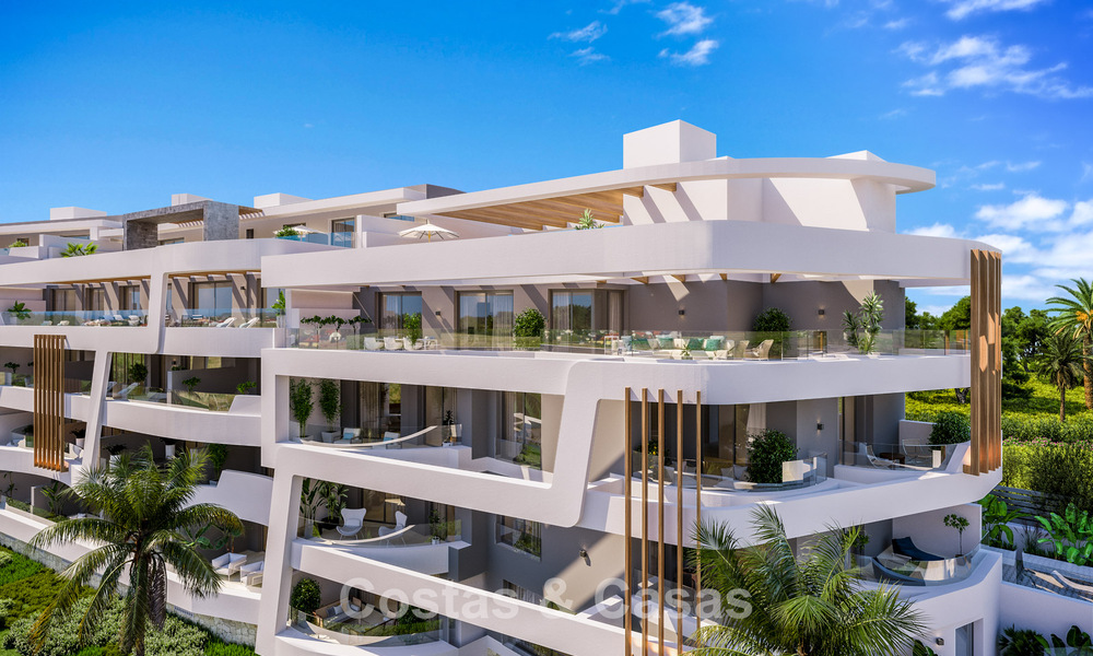 Frontline Golf, modern luxurious apartments for sale, walking distance to amenities in Guadalmina and San Pedro in Marbella 806663