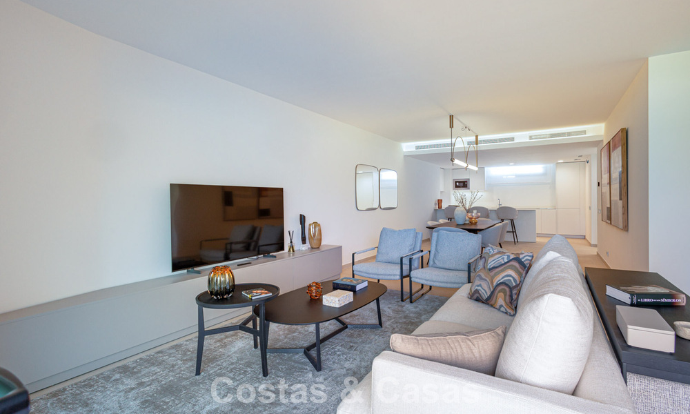 Frontline Golf, modern luxurious apartments for sale, walking distance to amenities in Guadalmina and San Pedro in Marbella 806676