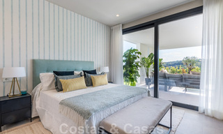 New development with luxury apartments for sale offering panoramic views to the sea and a golf course in Estepona 37435 