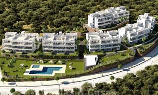 New development with luxury apartments for sale offering panoramic views to the sea and a golf course in Estepona 38003 