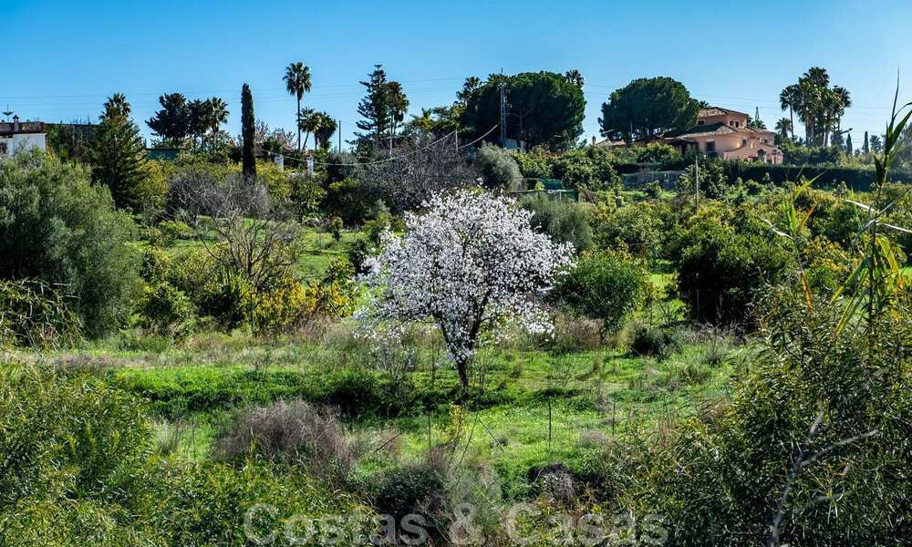 Frontline golf location, building plot for sale in golf resort with beautiful views toward the sea - New Golden Mile, Marbella - Estepona 38007