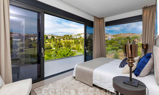 Ready to move into, modern luxury villa for sale, frontline golf in Benahavis - Marbella 37646 