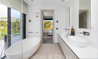 Ready to move into, modern luxury villa for sale, frontline golf in Benahavis - Marbella 37649 