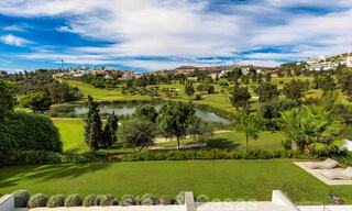 Ready to move into, modern luxury villa for sale, frontline golf in Benahavis - Marbella 37650 