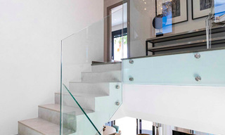 Ready to move into, modern luxury villa for sale, frontline golf in Benahavis - Marbella 37654 