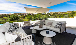 Ready to move into, modern luxury villa for sale, frontline golf in Benahavis - Marbella 37661 
