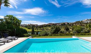 Ready to move into, modern luxury villa for sale, frontline golf in Benahavis - Marbella 37675 