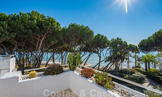 Contemporary refurbished frontline beach luxury penthouse for sale on the Golden Mile in Marbella 37676 