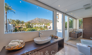 Contemporary refurbished frontline beach luxury penthouse for sale on the Golden Mile in Marbella 37688 