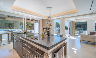 Contemporary refurbished frontline beach luxury penthouse for sale on the Golden Mile in Marbella 37695 